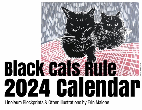 Black Cat Calendar 2024